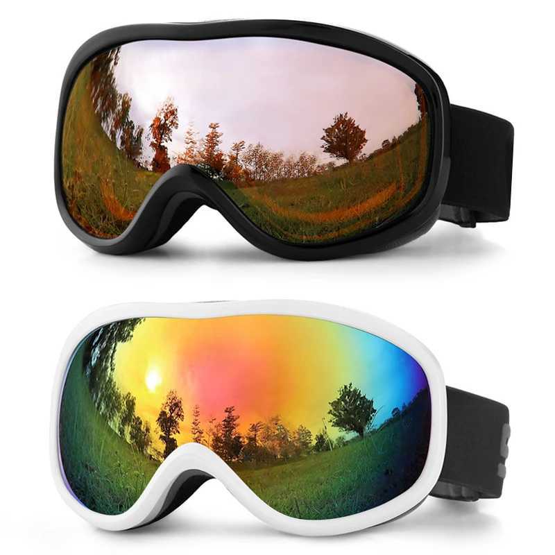 2024 Winter Sports Anti fog Mens Ski Glasses Mountain Womens Snow Google Magnetic Womens Motorcycle Off road Glasses Outdoor Mens Motorcycle Face Mask