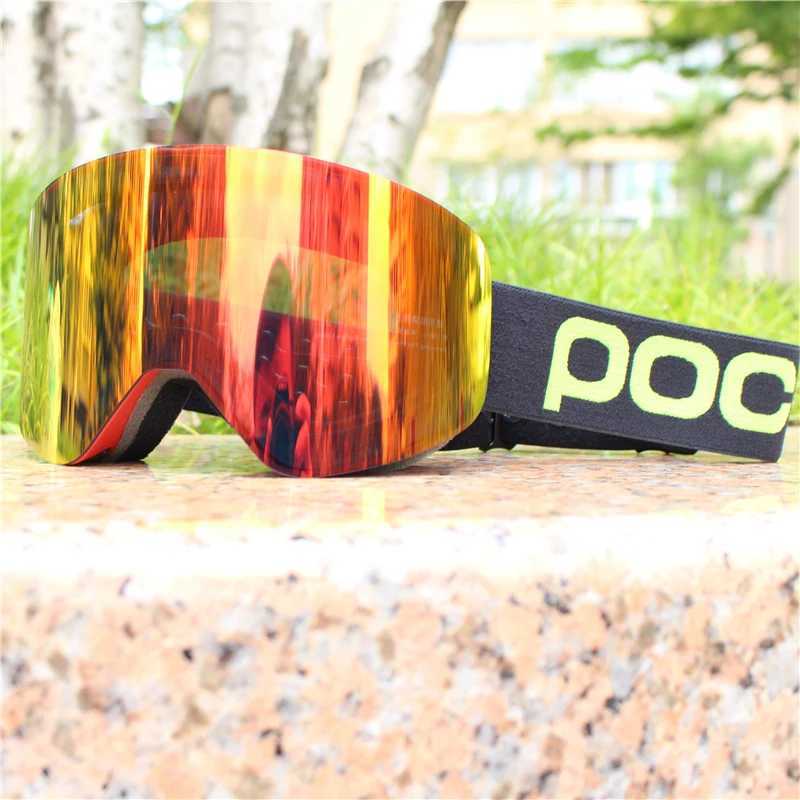 Ski goggles anti fog double-layer UV400 magnetic ski goggles CL241010