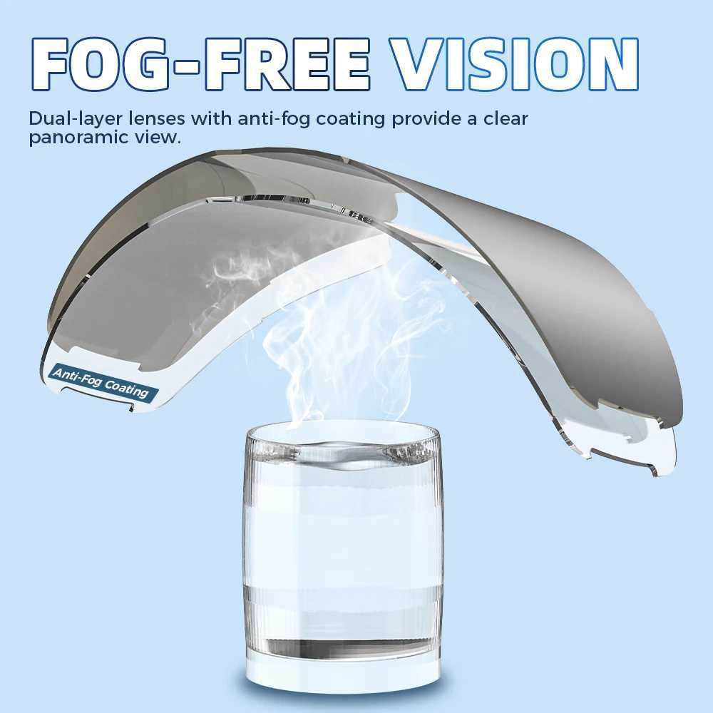 Mens womens adult double-layer skiing goggles UV400 protection skiing anti fog snow polarized glasses skis snowshoes CL241010