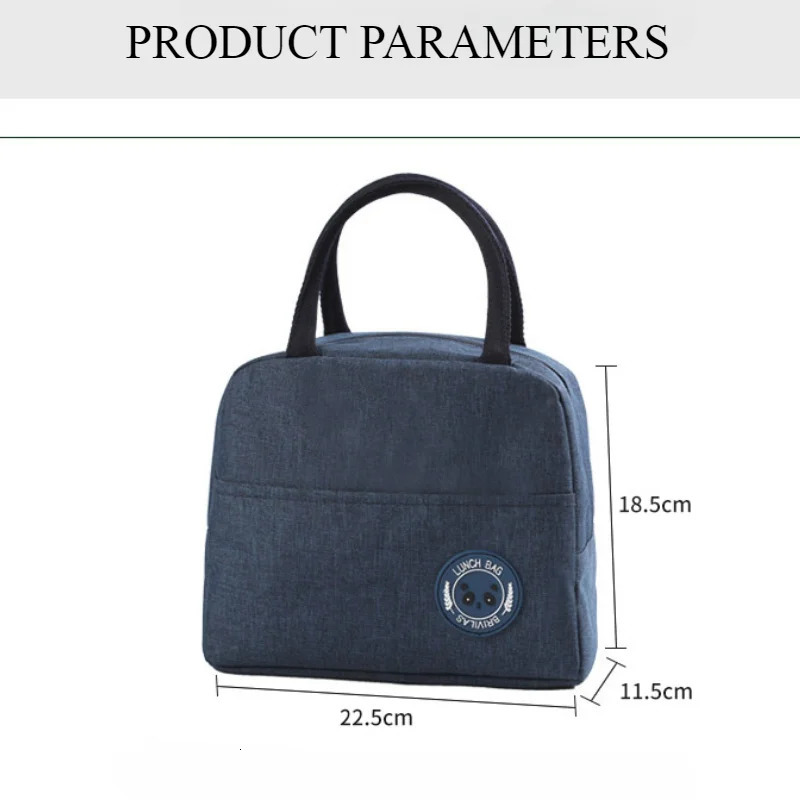 Insulated Lunch Bag Insulation Bento Pack Aluminum Foil Rice Meal Ice Student Handbag 240925