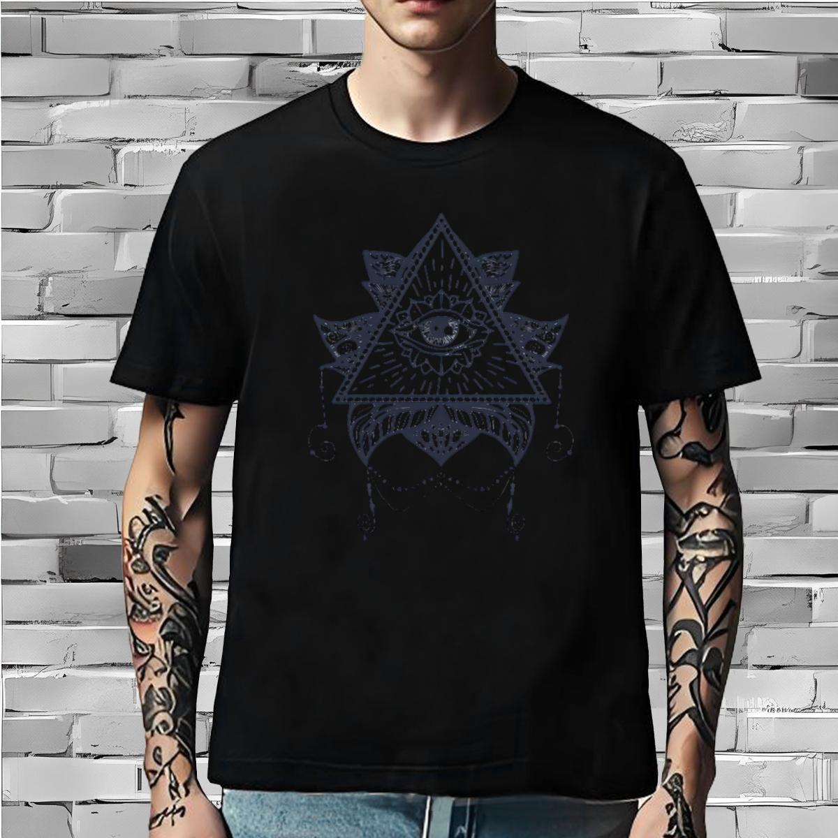 Free Shipping T-Shirts 230g Cotton eye of the devil Sports Casual Plus Size Cartoon Short Sleeve Soft Tshirt for Man Woman New Designer Clothes