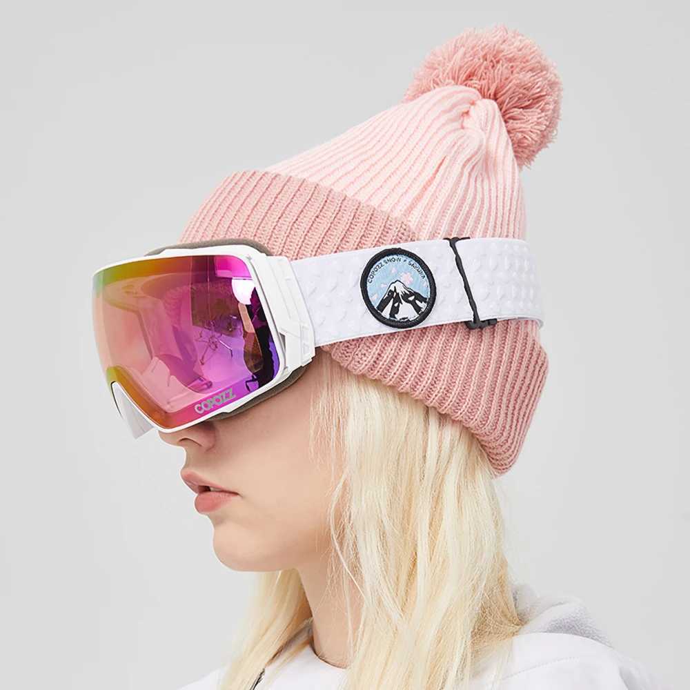 Copozz winter ski goggles with magnetic double-layer polarized lens anti fog UV400 protection for mens ski goggles with outer shell CL241010