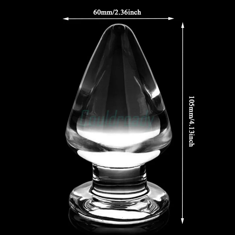 Large Crystal Butt Plug Vagina Ball Big Glass Anal Dildo Bead Adult Sex Toys for Women Men Gay Masturbator 240914