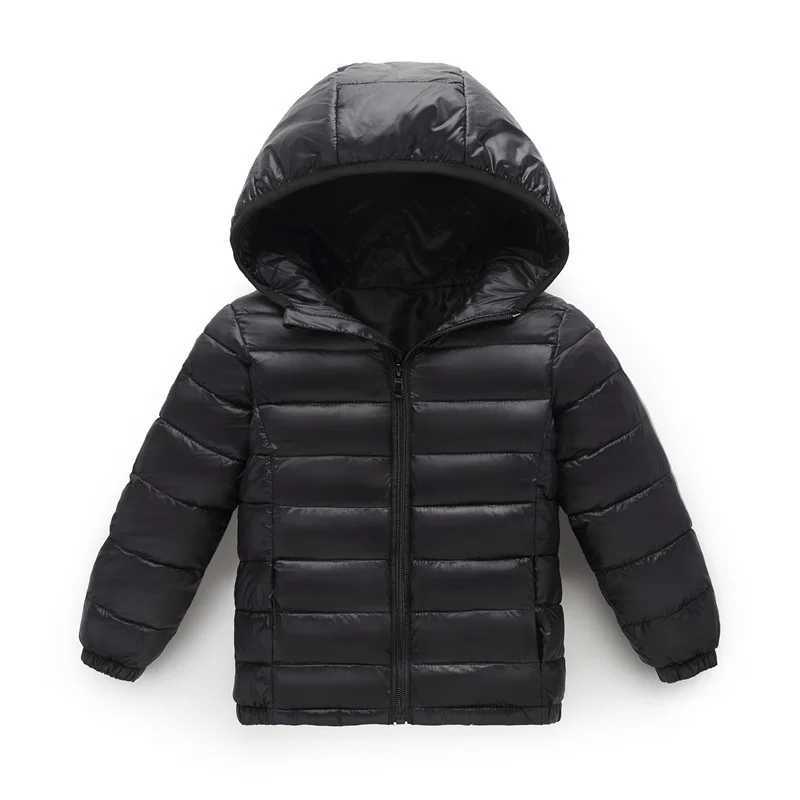 Down Coat 2-14Yrs NEW Fashion Girls Thin light clothes autumn Winter Cotton Jacket Sport s Outwear Children Warm Coat Boys clothing H241010