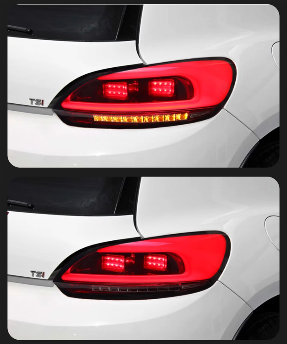 LED Taillight for VW Scirocco 20 09-20 16 LED Tail Lamp Rear Reverse Lamp Fog Brake Dynamic Smoke Turn Light