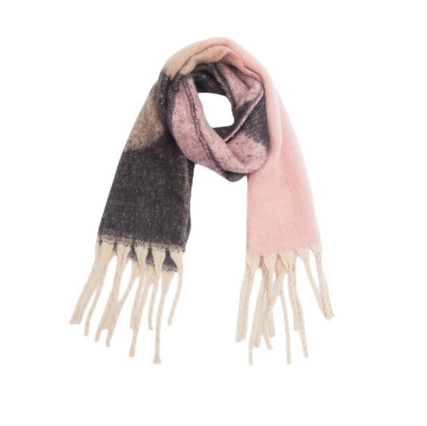 s Edge silk Cotto Edges Designer ece Women designers Top en Scarf with Color-blocking Design