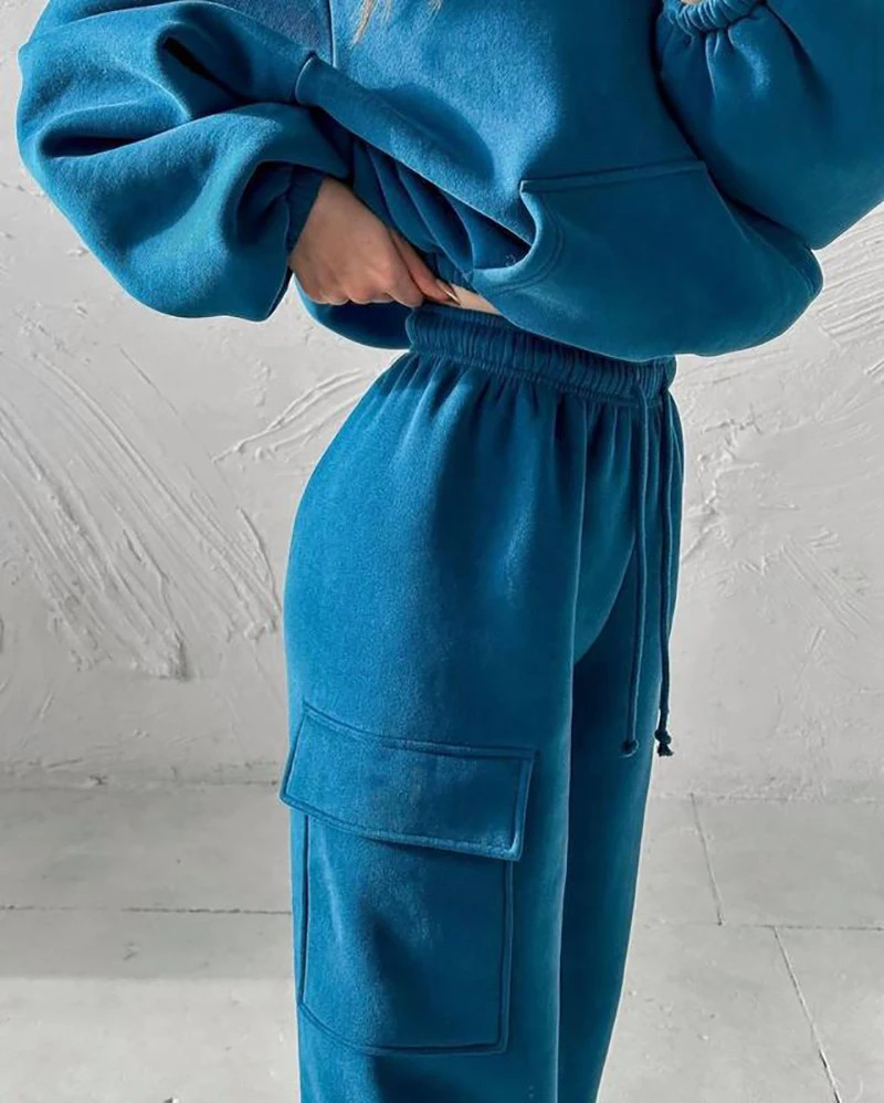 Womens Sportswear Hoodie 2piece Set SportswearPants Running Clothes SpringSummerWinter 241007