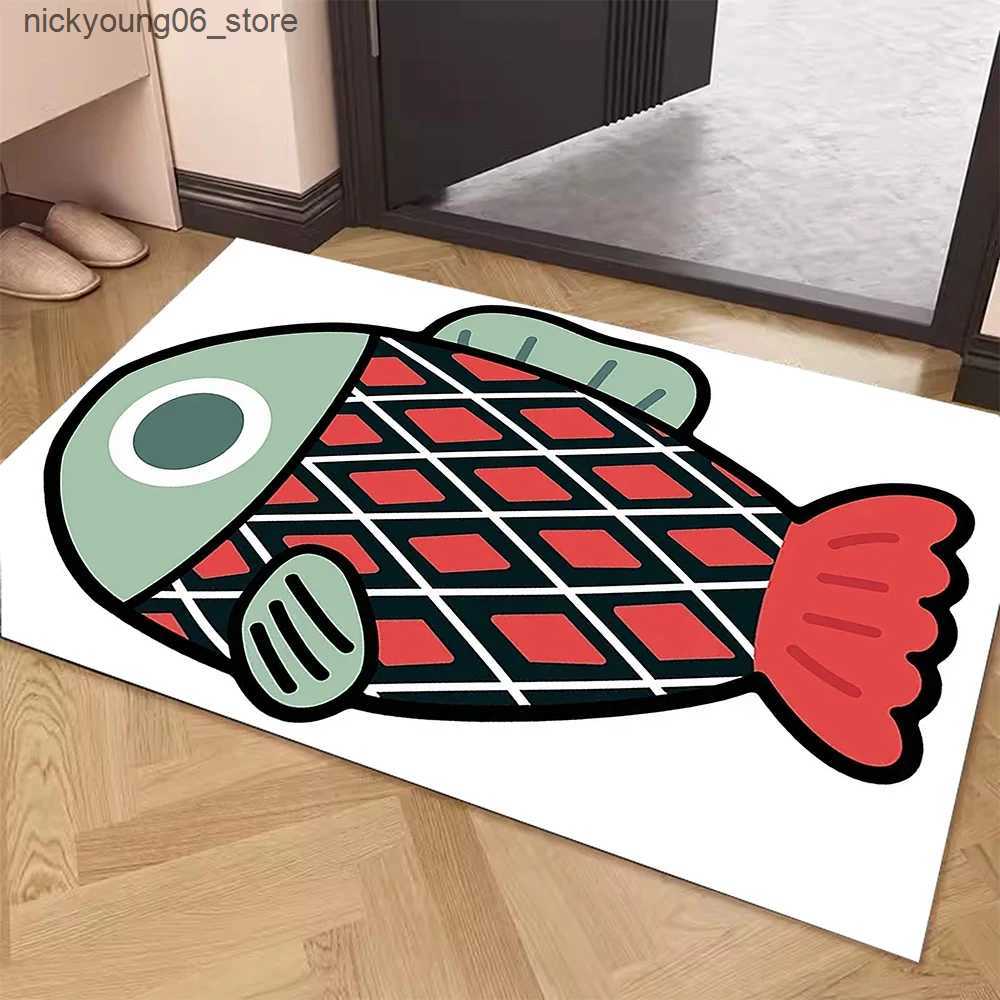 Non-Slip Bath Mats Diatom Mud Bathroom Absorbent Floor Mat Toilet Quick-drying Toilet Door Floor Mat Non-slip Cartoon Panda Door Mat Home Carpet L2409