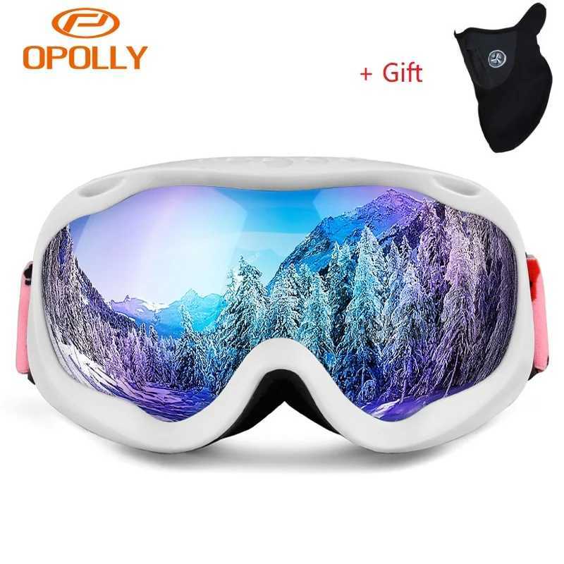 Obaolay professional ski goggles double-layer lens anti fog UV400 protective ski goggles snowboard mens and womens snow goggles CL241010