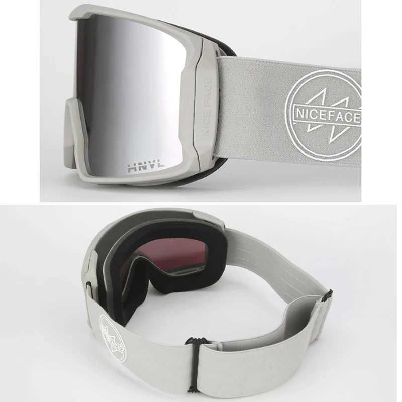 Sports mountain people skiing goggles dual lens female skiing eyes winter anti fog mens skiing glasses female motorcycle face mask CL241010