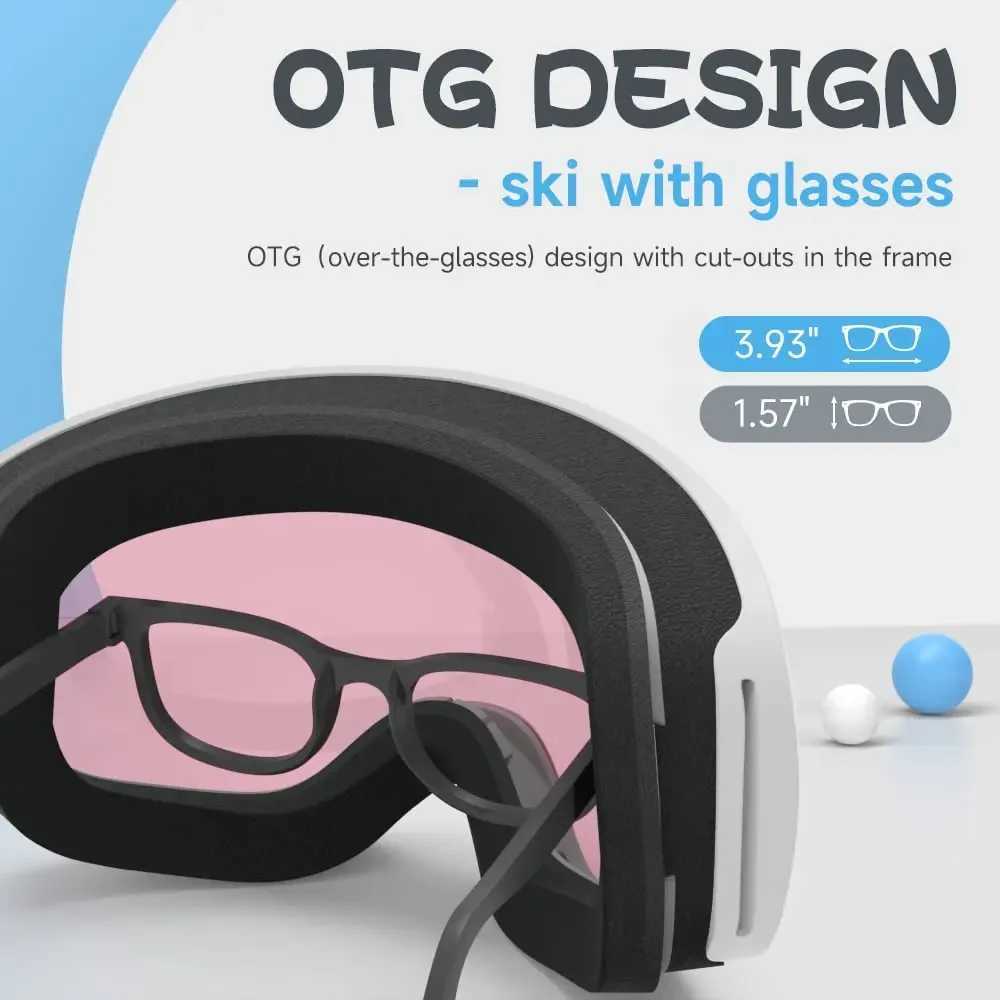 Childrens professional skiing goggles winter skiing/skiing goggles sunglasses anti UV400 sports equipment suitable for children aged 3-10 years old CL