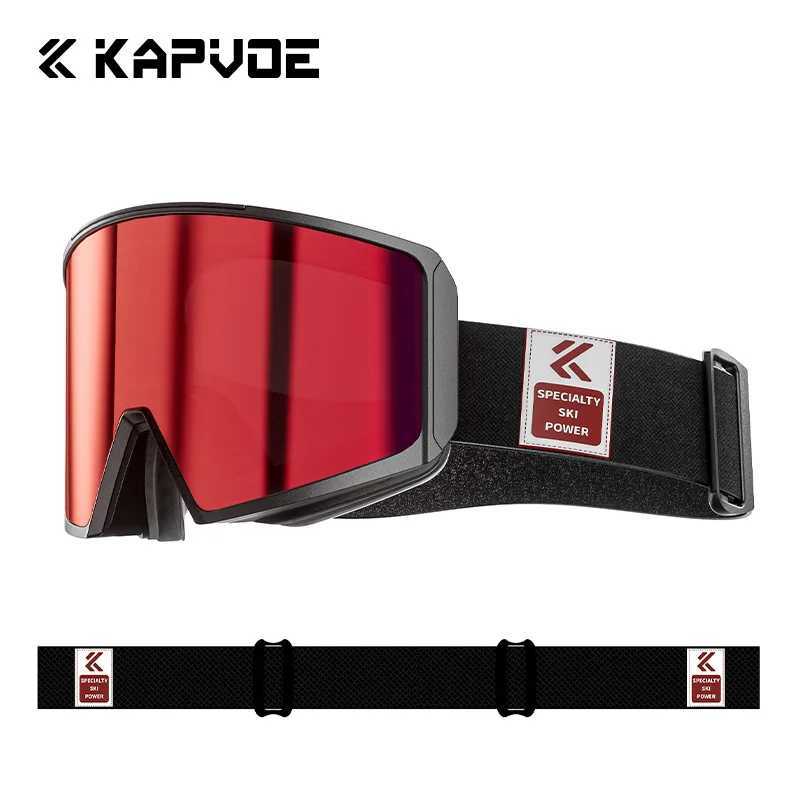 KAPVOE Ski Goggles Snow Glasses Mens UV400 Anti Fog Ski Eyes Snow Bike Outdoor Skiing Winter Sports Accessories CL241010