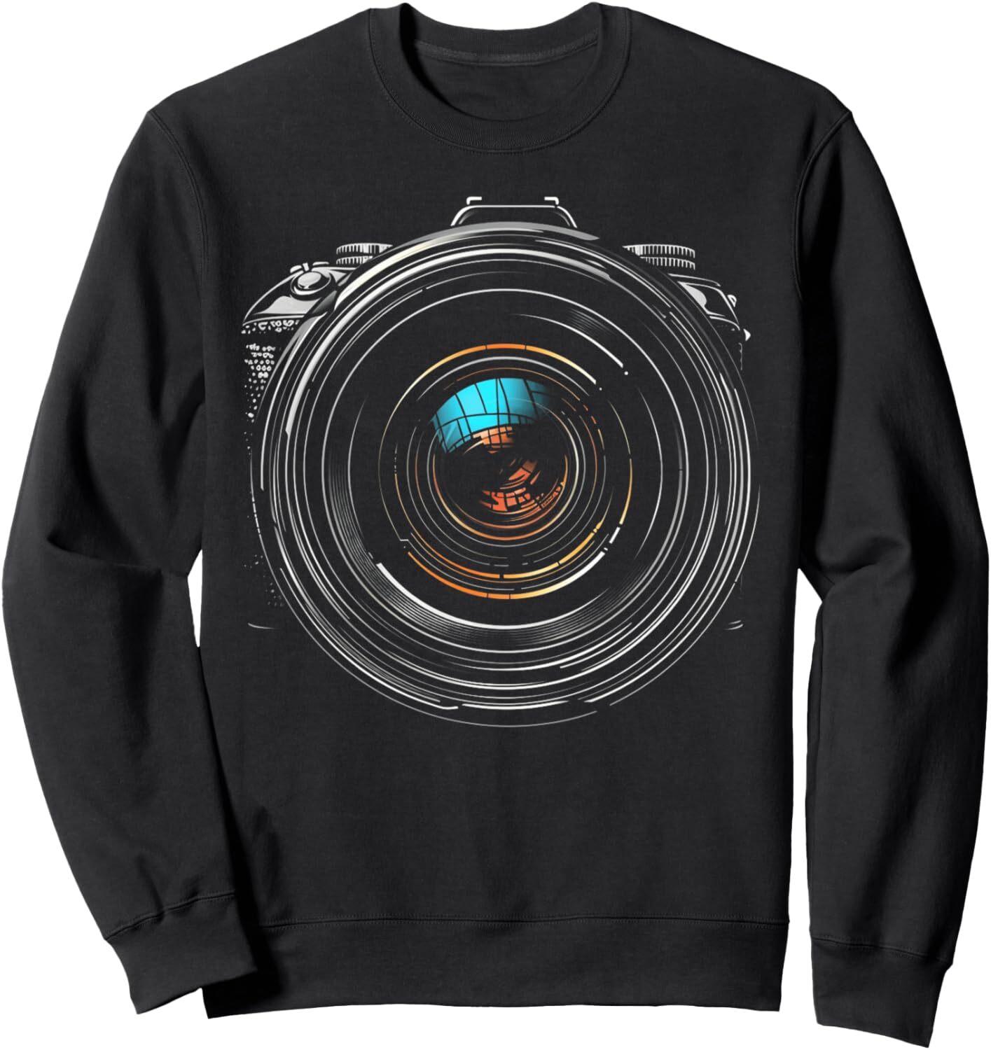Long Sleeve Shirts for Men sweatshirt Camera Lens Artistic Photography Graphic Cool Modern Art Sweatshirt Streetwear Casual tops clothes