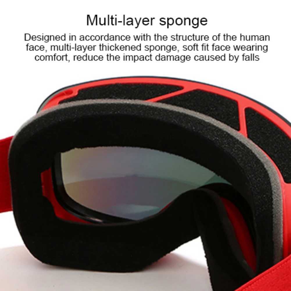 Ski goggles mens ski goggles HX06 double-layer anti fog very fashionable very beautiful large spherical glasses CL241010