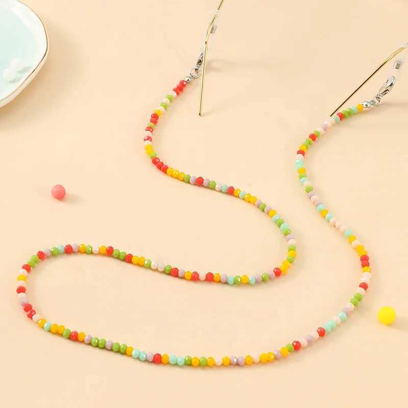 ORZTOON Fashion Boho Colorful Crystal Beads Eyeglass Neck Chain Necklace For Women Simple Sunglasses Necklaces Female JewelryX241010