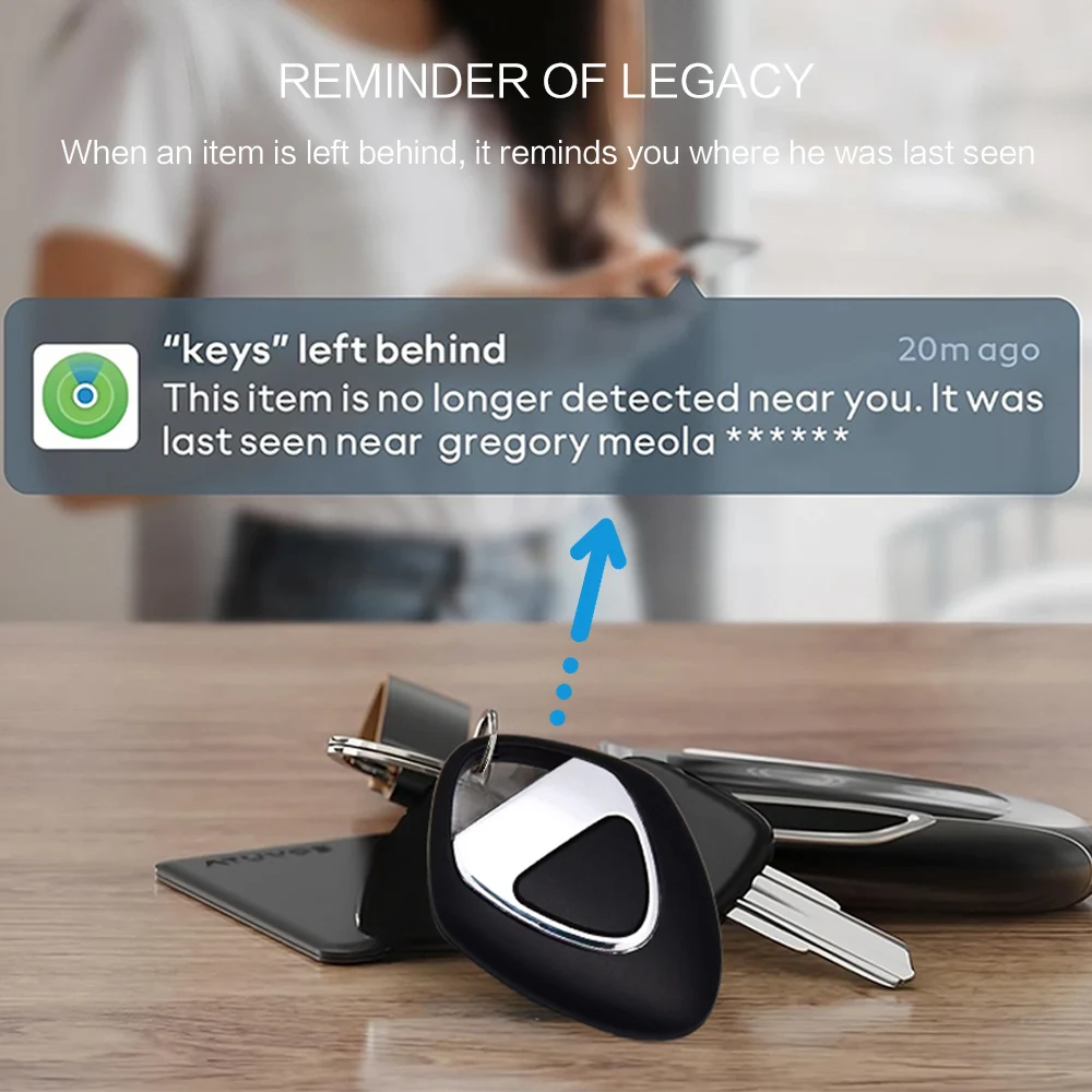 STONEGO Finder Security SmartTrack Link Smart Tag With Apple Find My Key Bluetooth GPS Tracker For Earbud Luggage MFi Finder IOS