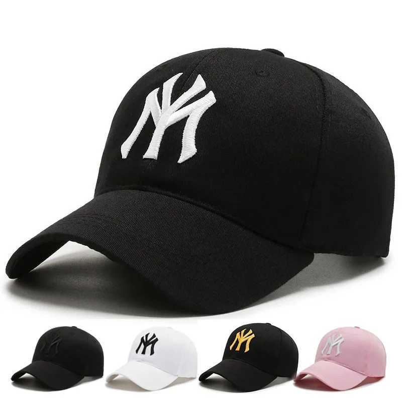 Ball Caps Womens baseball cap womens duckbill sun hat adjustable truck cotton H241010