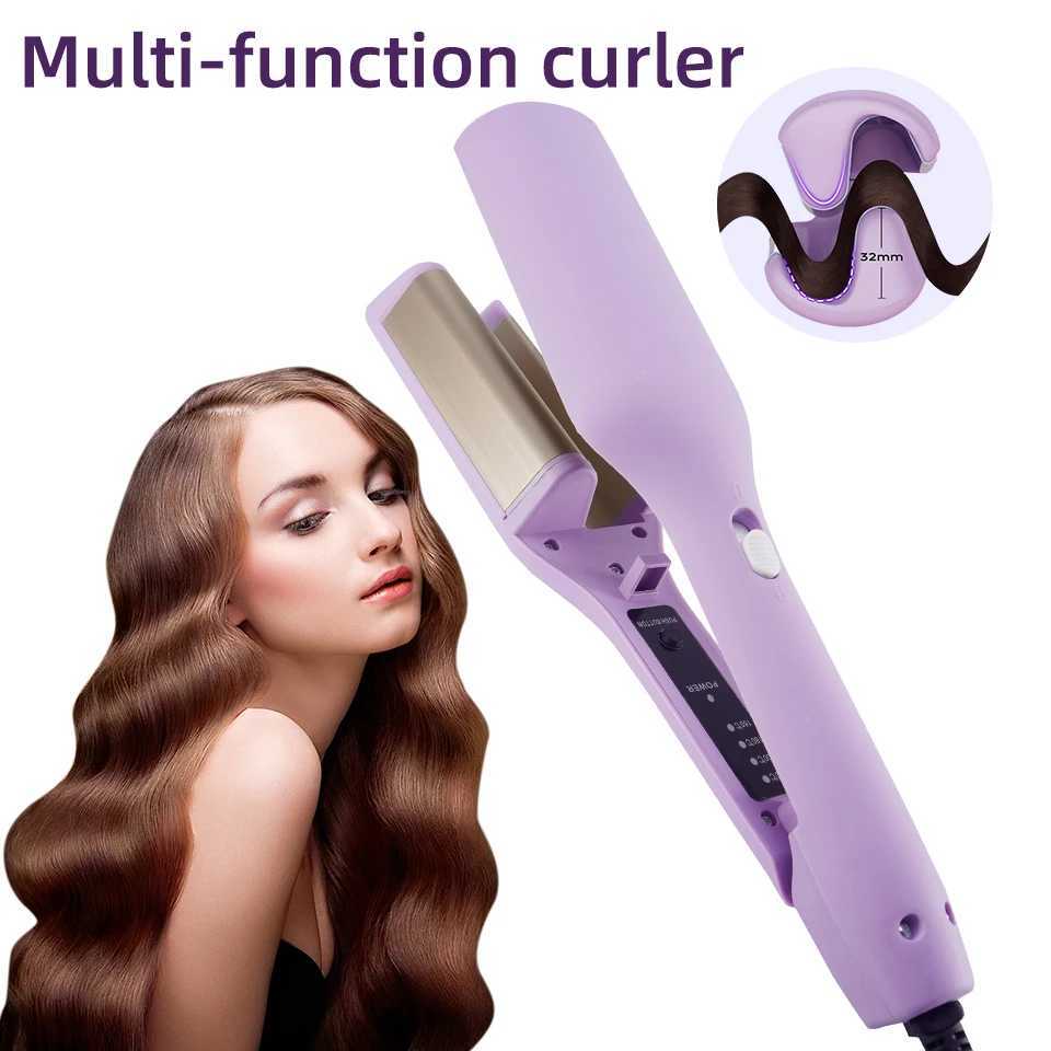 32mm Hair Wave Curling Iron Professional French Egg Roll Hair Curler Corrugated Wavy Styler Fast Heating Volumizing Styling ToolXJ241010