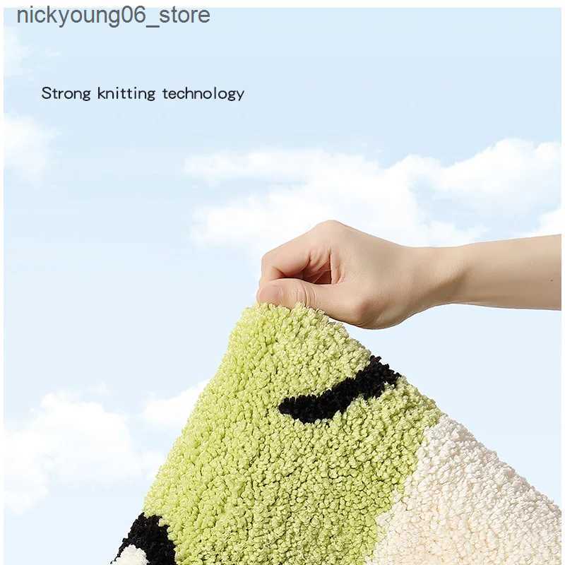 Non-Slip Bath Mats 40*60cm Bath Mat Cute Pink Cartoon Frog Bathroom Carpet Bathtub Entrance Waterproof Slip-resistant Foot Mats Toilet Shower Rug L240