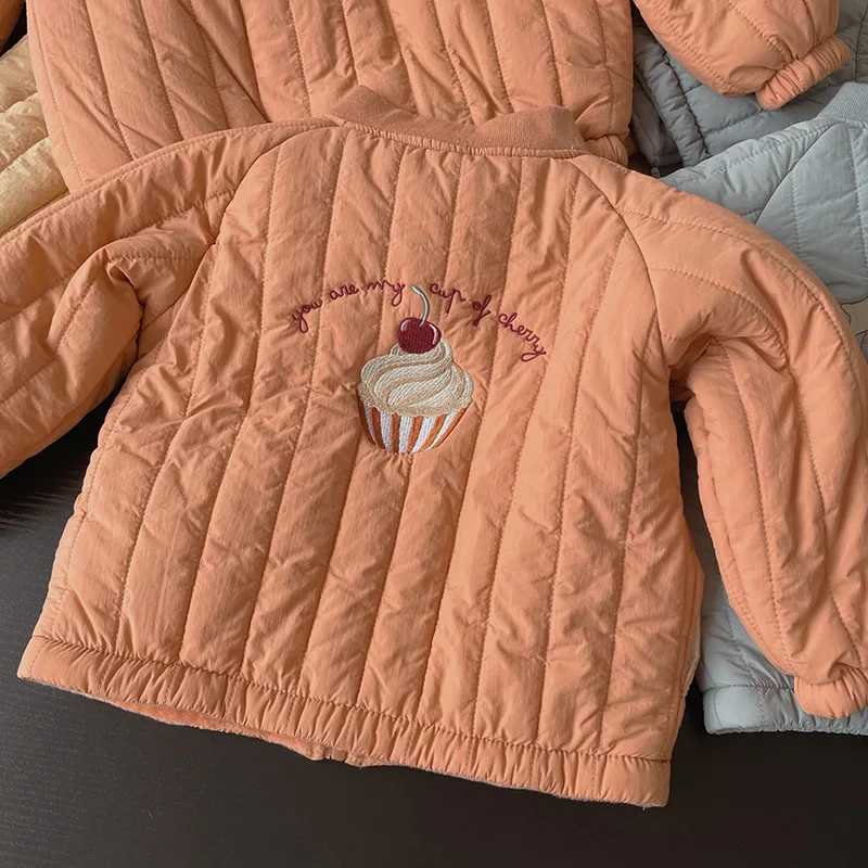 Down Coat 1-6Y Autumn Clothing Thick Cotton Womens Jacket Childrens Warm Coat Childrens Winter Clothing H241010