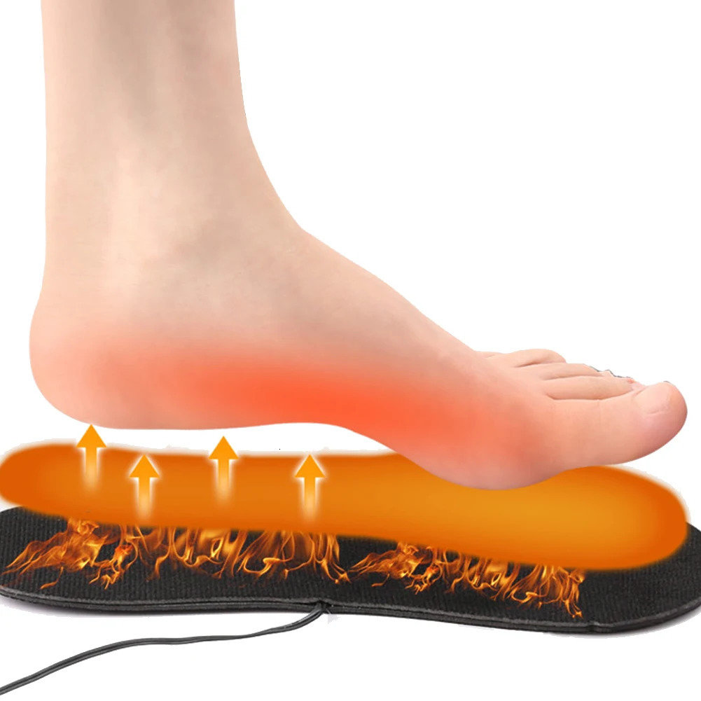 Winter Electric Heated Insoles Heating Insoles Feet Warmer Thermal Shoes Sock Pad Heated Insole BatteryBox Outdoor Sports Insole 241010