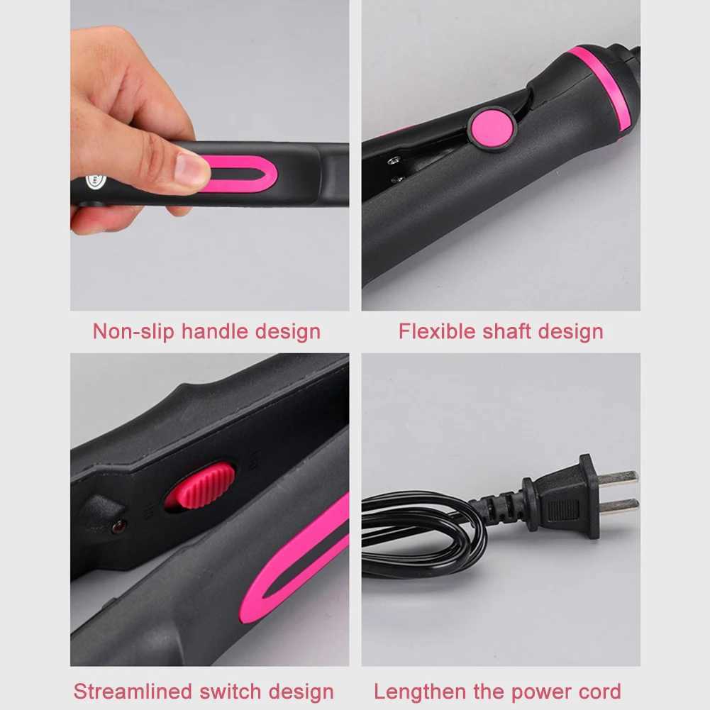 2 In 1 Straight Curling Splint Dual-Purpose Hair Straightener Curler Scald-Proof Professional Hair Waver for Student DormitoryXJ241010