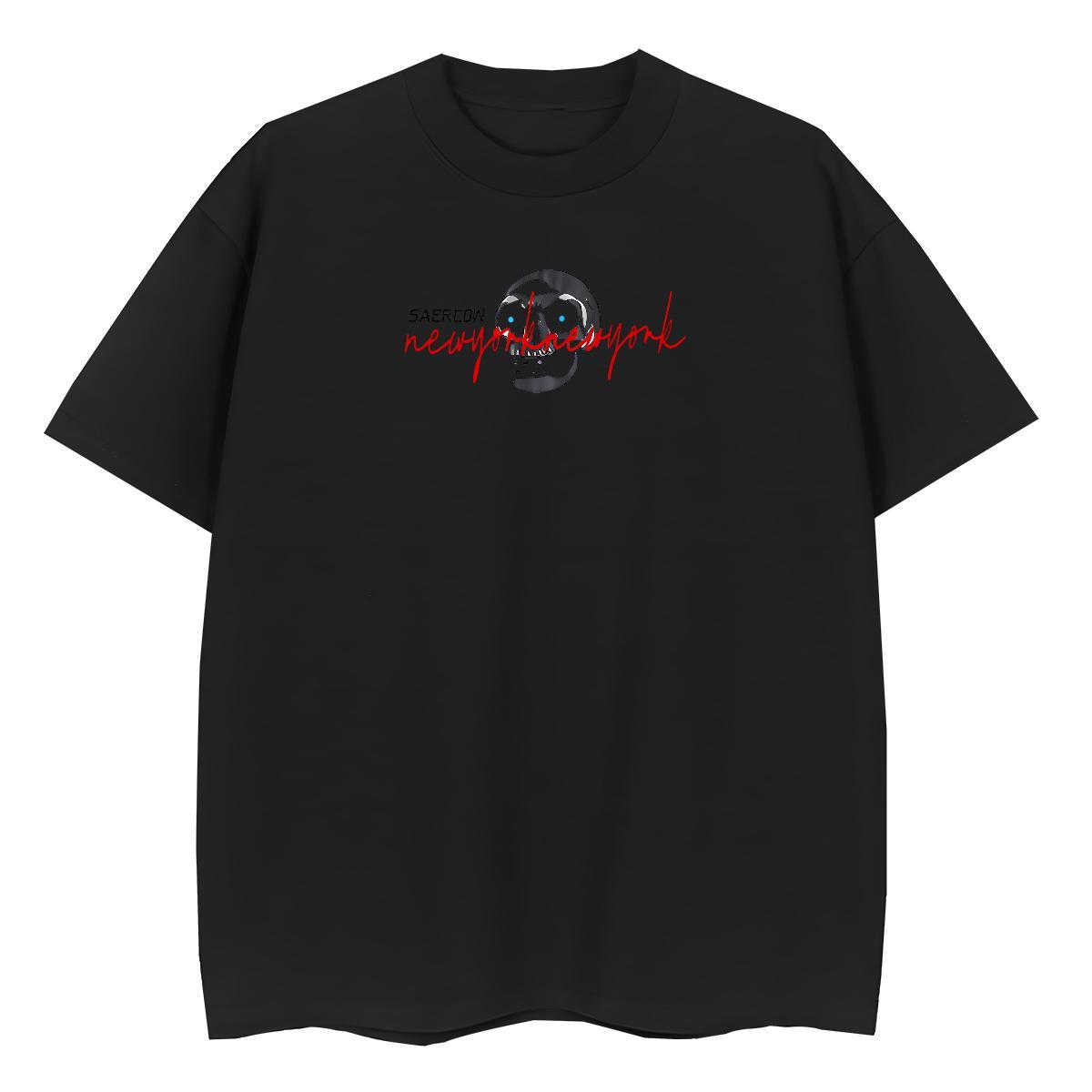 Brand Womens T Shirts 100% Cotton 230g Breathable Crew Neck Street Casual skull Womens Tshirts Wholesale Customized Tees Shirts