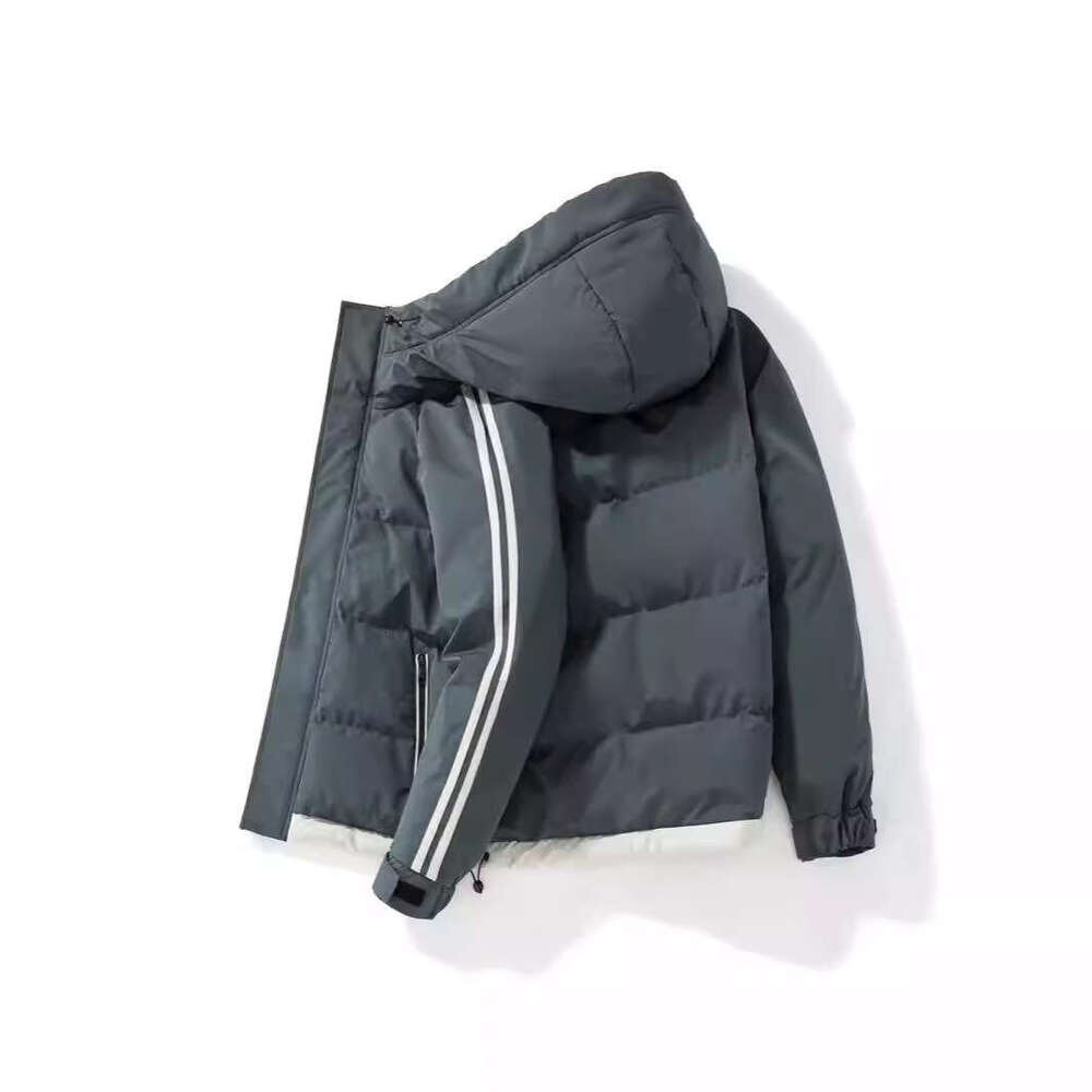 Cotton Jacket Men's Cotton Jacket Loose Jacket Winter New Item Thick Warm Hooded Korean Version Casual Down Cotton Jacket Men's Clothing Men