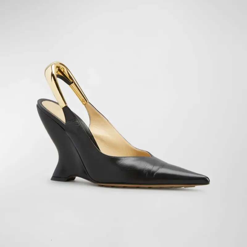 Summer New High Heels Sole Thick Heel Lacquer Leather Shallow Mouth Pointed Fashion Sexy Women's Oversized Shoes