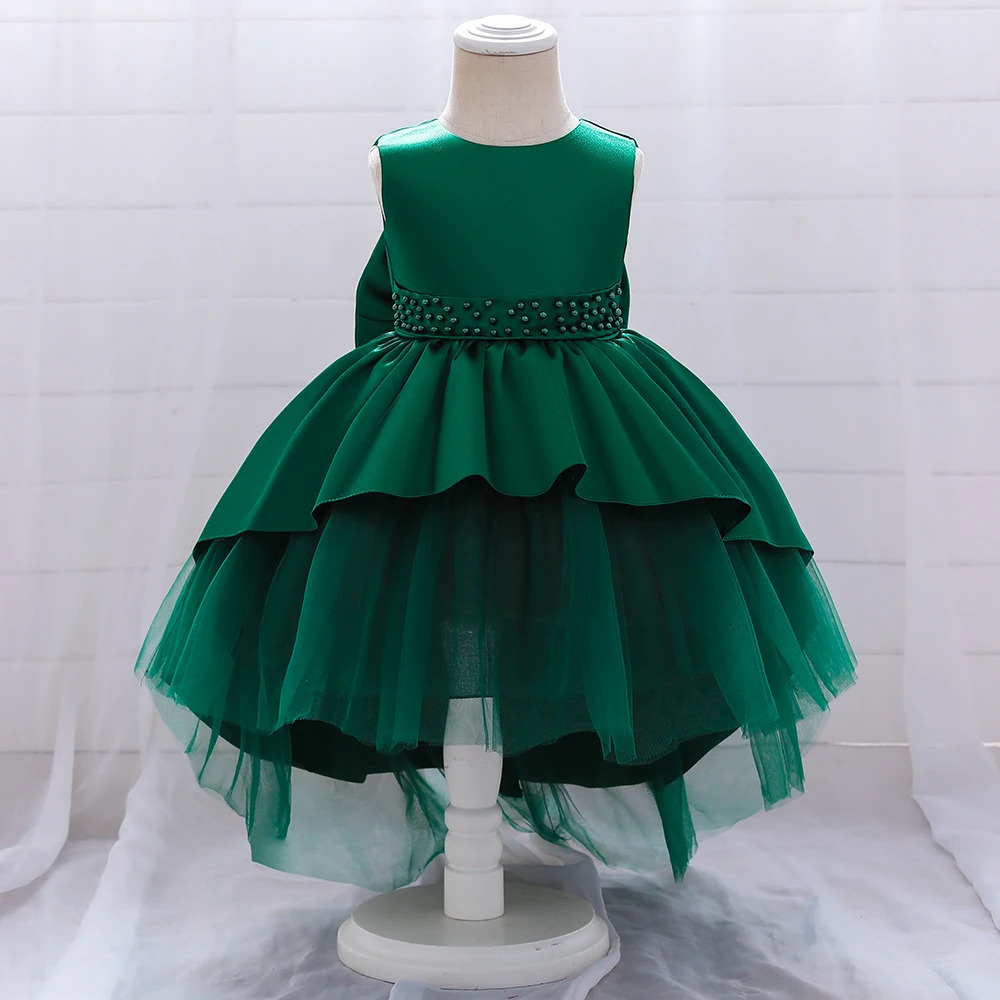 Summer Girl Baby Baptist Dress First Year Birthday Party Childrens Clothing Preschool Baby Evening Dress 241008