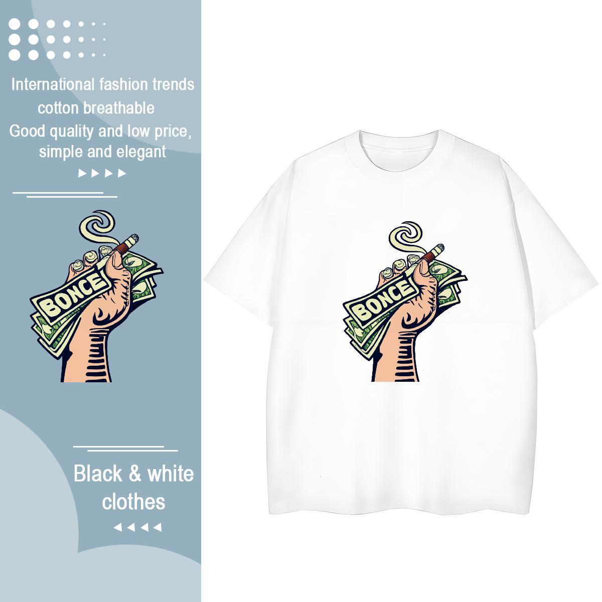 Designer Woman T Shirts 230g Cotton Crew Neck Casual Sport skull Lady T shirt Soft Black White Tops Shirt