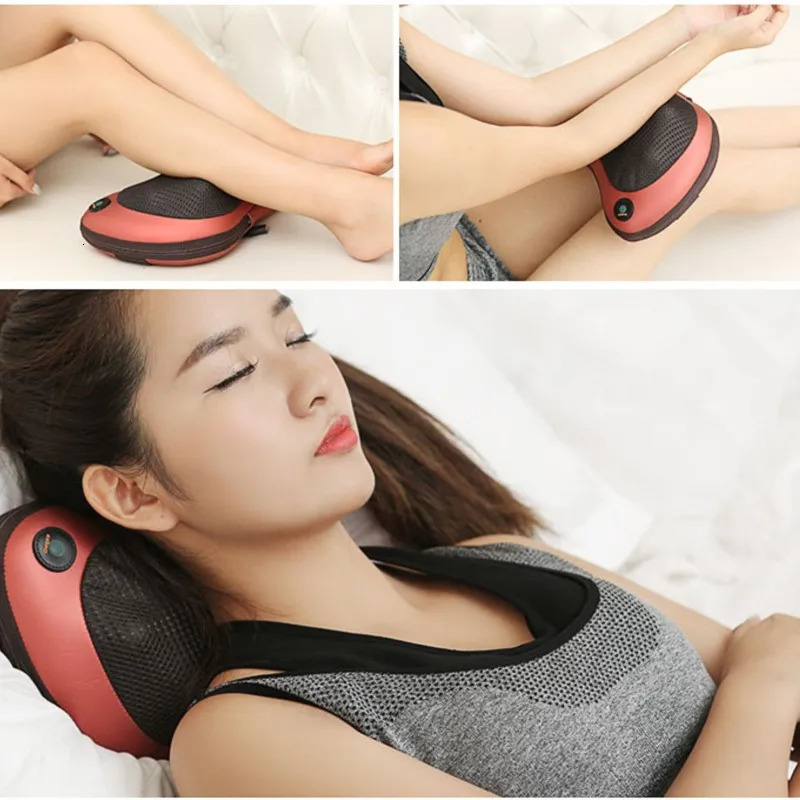 HANRIVER Cervical Spinal Massager Neck Lomba Back Electric Multi functional Car Body Massage Pillow Cushion for Learning 241008