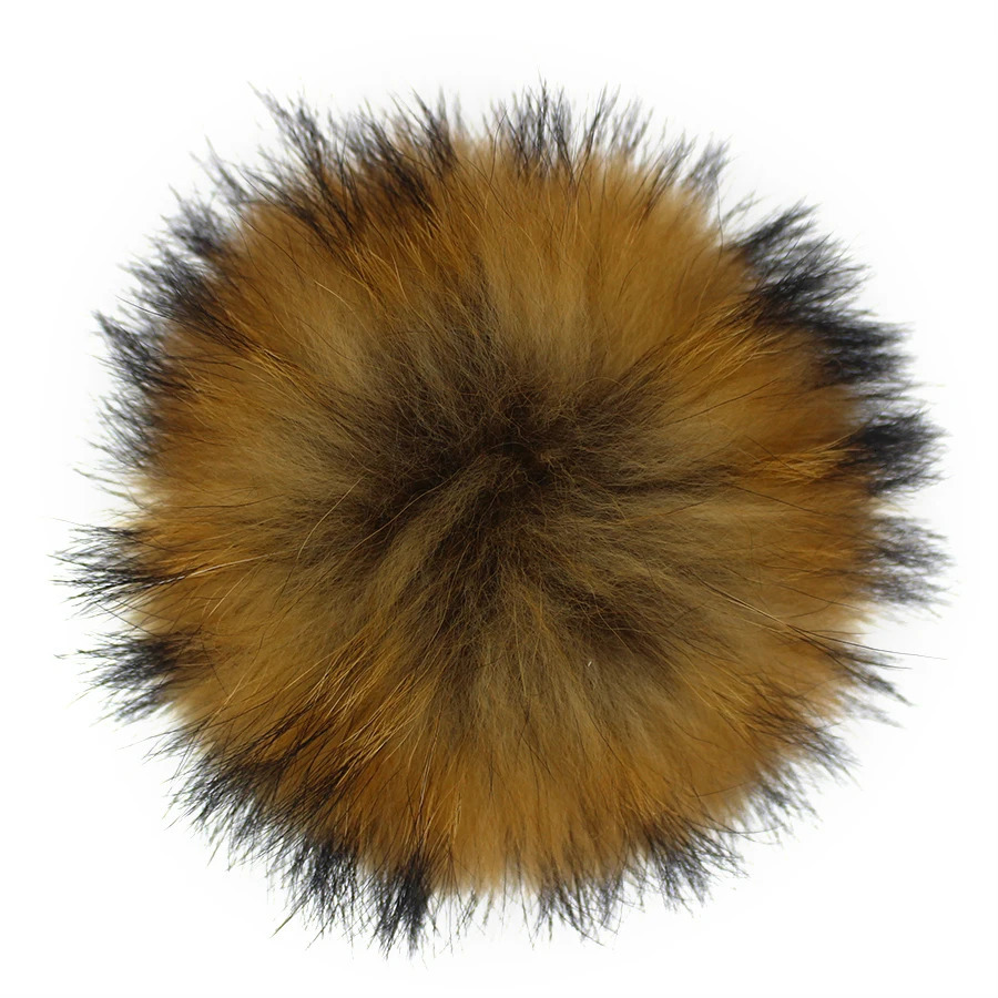 Arrive Winter Kids Hat Scarf Natural Real Raccoon Fur Pompom 3pcs Pom pom Beanies Children Warm Scarf Hats 1-8 Years Old 241008