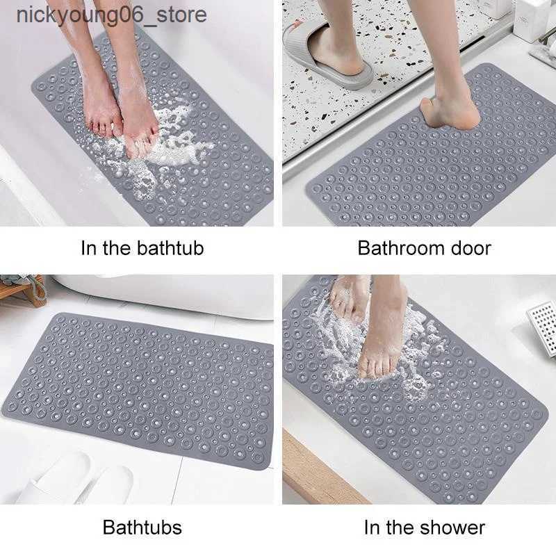 Non-Slip Bath Mats PVC Donut Anti Slip Bathroom Mat with Suction Cup Design Bathtub Massage Mat Comfortable Safe and Healthy L240910