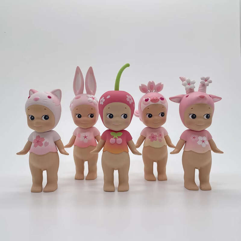 Sonny Angel Mini Doll Cherry Blossom Series 2019 Girl Handmade Toy Carico Cat Goat Peacock Rabbit Birthday Gift 144 A04 6B6