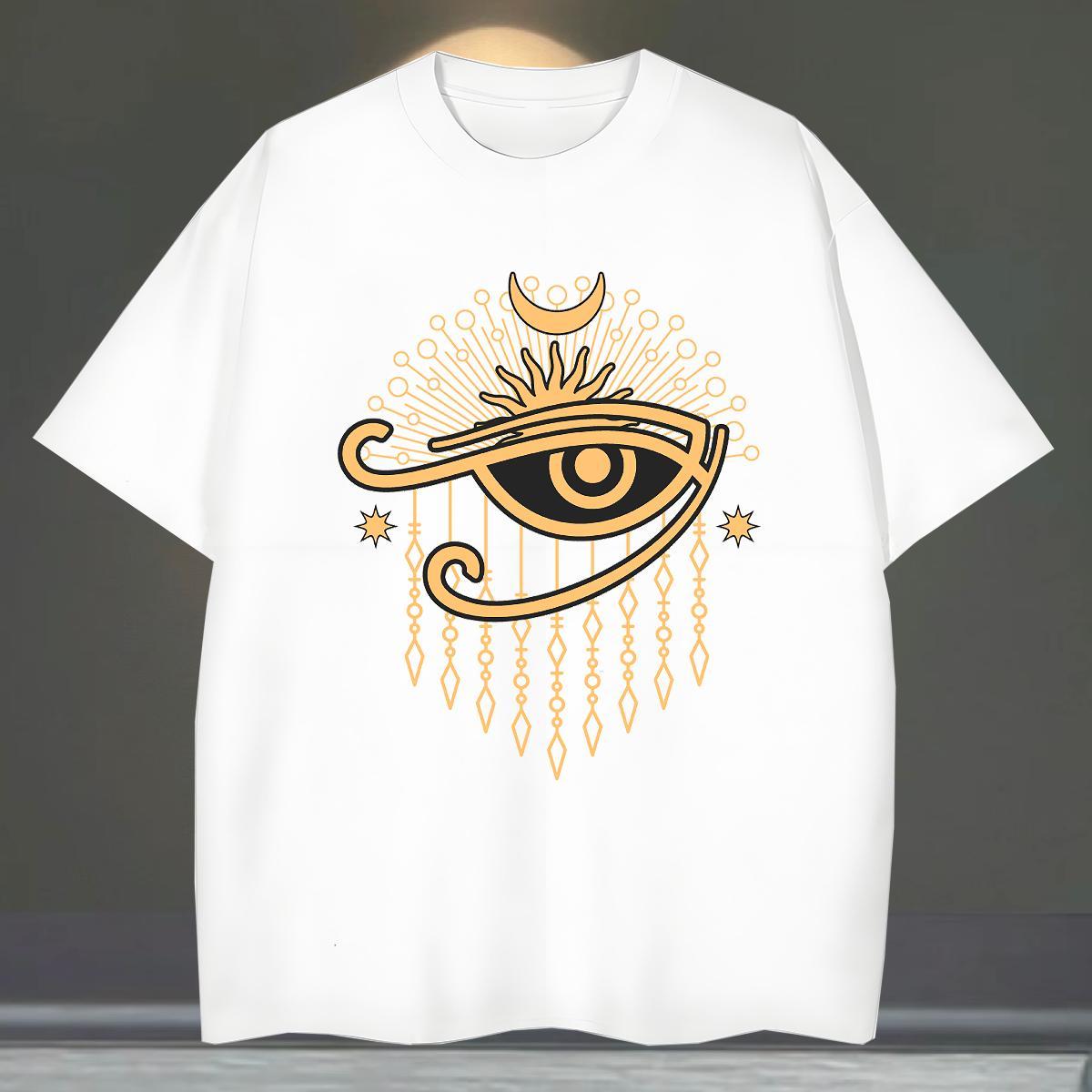 Loose Fit T-Shirts for Men 100% Cotton 230g eyes Casual Beach Custom Print Oversized O Neck Short Sleeves Couples T Shirts Fashion Designer Clothes