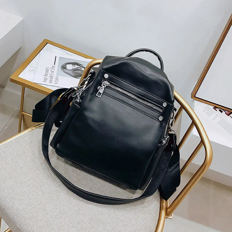 ner Womens High Quality PU Leather Backpack Multi purpose Travel and Girls SH457 241008