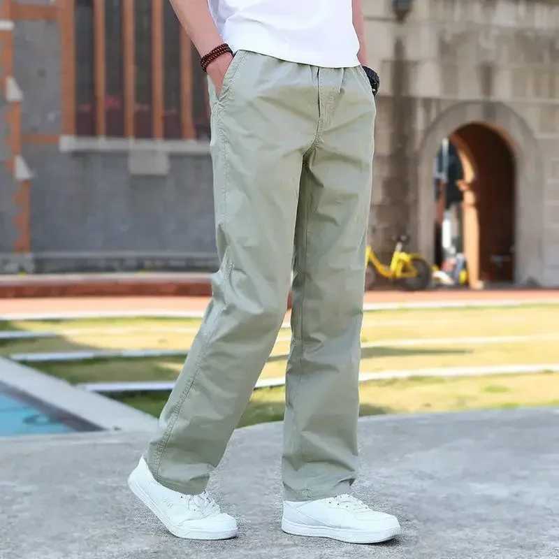 Mens cargo pants straight mens Trouser wide fishing autumn large size Harajuku clothing casual new fashion cheapest loose W241009