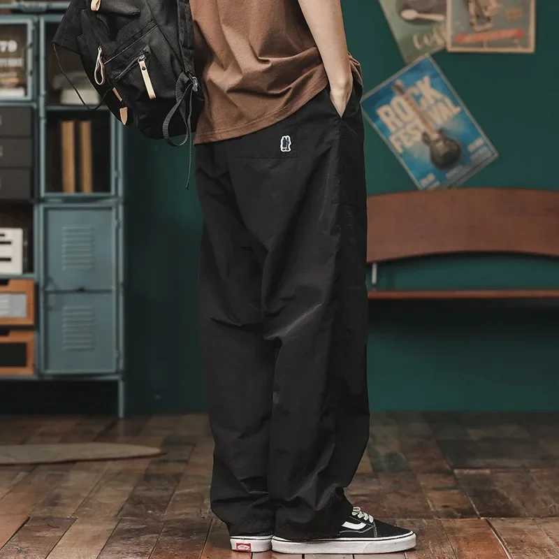 Japanese fashion brand wide leg cargo pants loose fitting straight leg casual pants autumn new retro outdoor sports pants W241009
