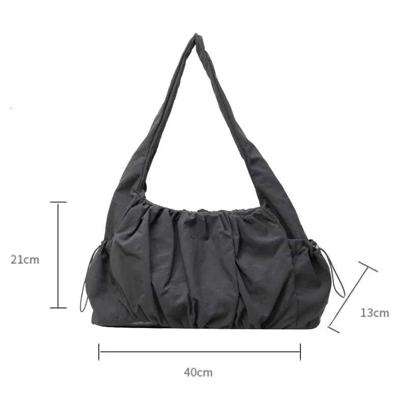 Nylon Bag Womens Handbag Large Capacity Summer Collection University Student Shoulder Bag Womens Handbag 241008