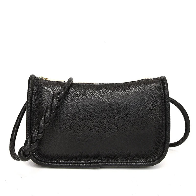 100% genuine denim leather Sac fashionable womens cross body bag capacity shoulder bag handbag womens wallet 241008