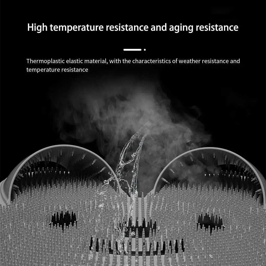 Non-Slip Bath Mats Rabbit Silicone Massage Foot Mat Bathroom Non-slip Mat Bath Rubbing Foot Artifact Washing Feet To Remove Dead Skin Shower L240910