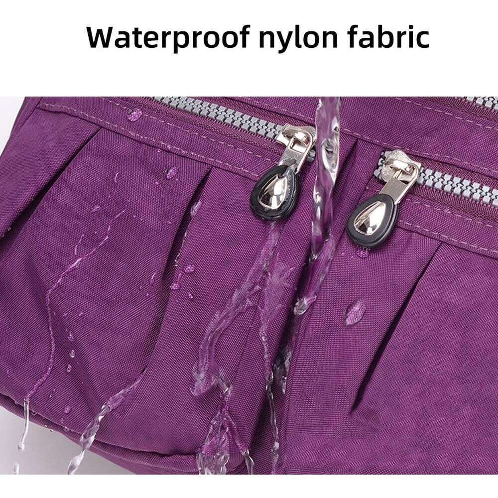 Crossbody Shoulder for Women, Nylon Waterproof Messenger Lightweight Travel Work Bag Purse