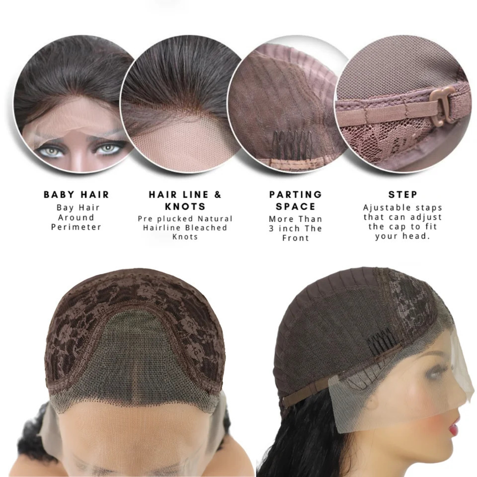 Body wave 13 * 4 lace front synthetic wig long matte lace front wig with pre shedding natural hair and baby hair 241007