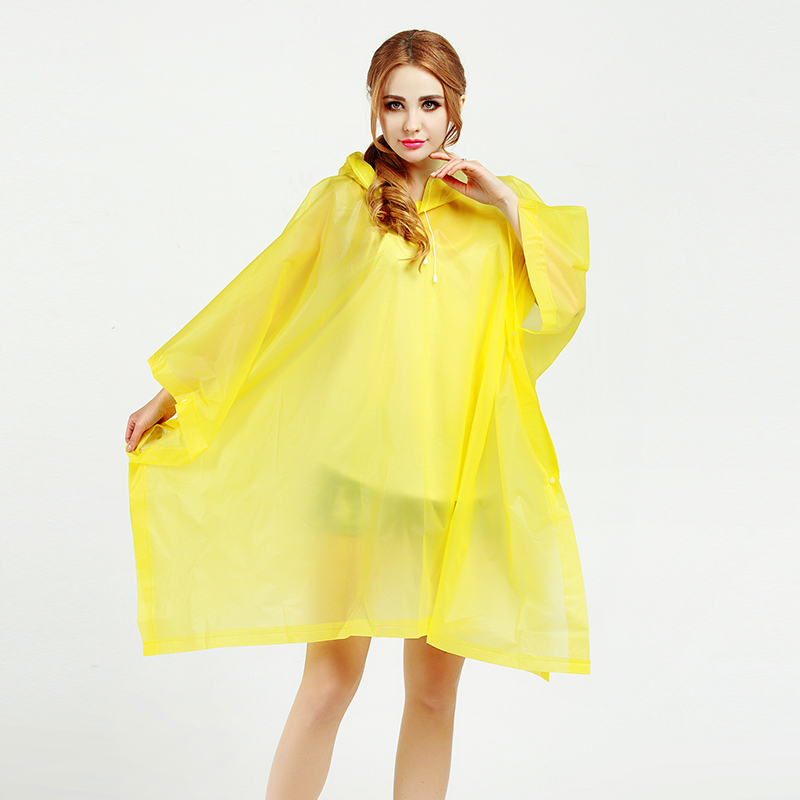 Adult raincoats are available in various colors for both men and women