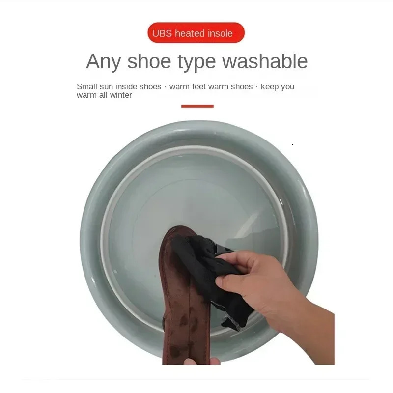 1 Pair Insoles Electric Heated Shoe Insoles Warm Socks Feet Heater USB Foot Winter Warmer Mh56 Camping Hiking Accessories 241010