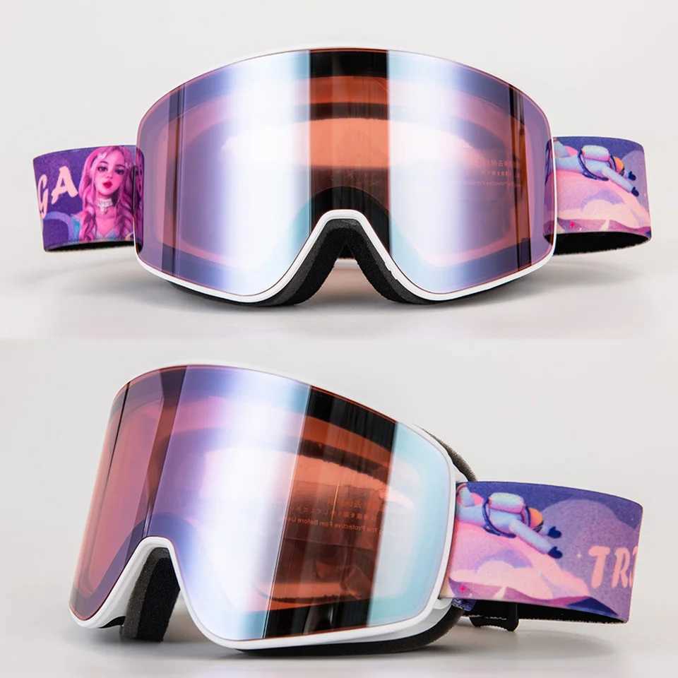 Professional ski goggles mens double-layer UV400 anti fog high-definition ski mask ski goggles CL241017