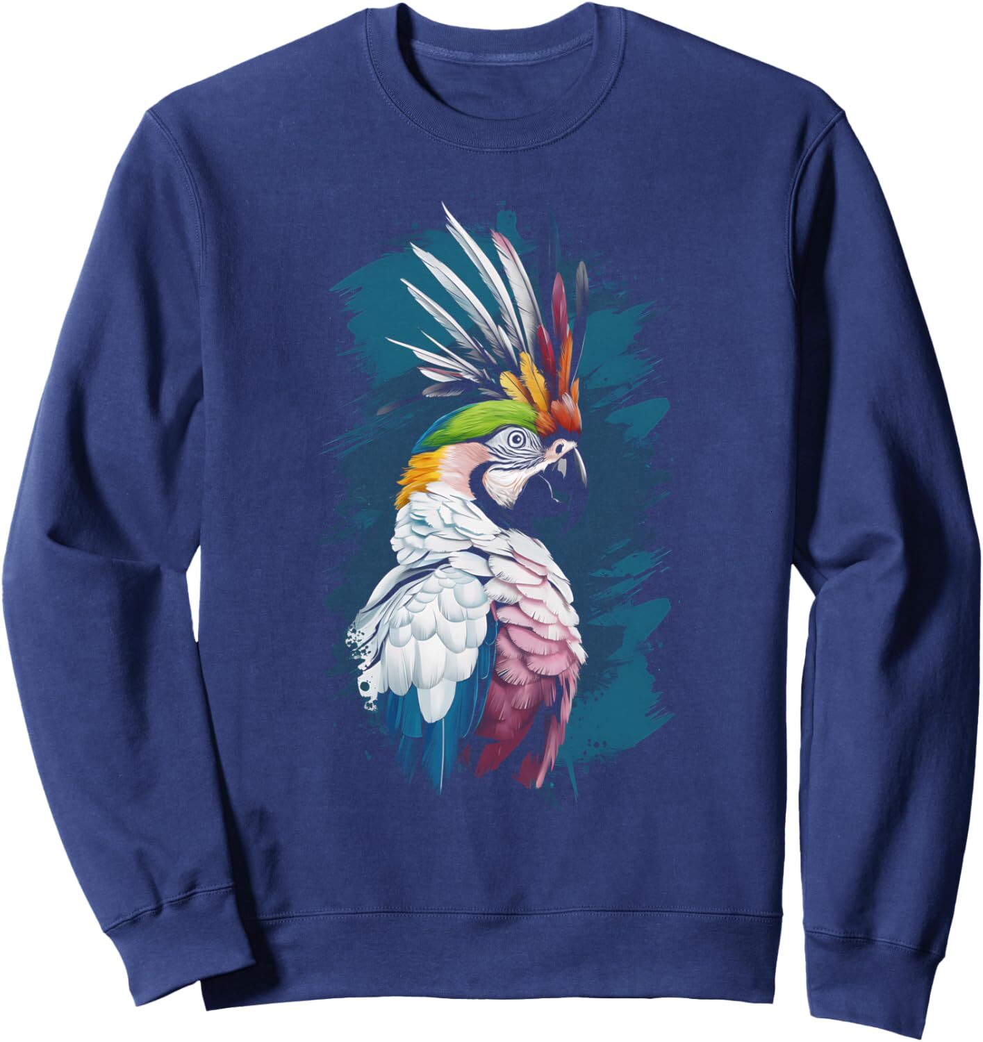 Long Sleeve Shirts for Men sweatshirt Parrot Bird Colorful Birdwatching Tropical Gifts Graphic Tee Sweatshirt Tee Streetwear Casual tops clothes