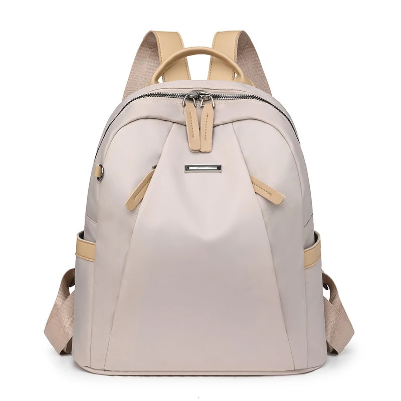 Waterproof Womens Backpack Nylon High Capacity Lightweight Multi layer Pocket School Bag 241008