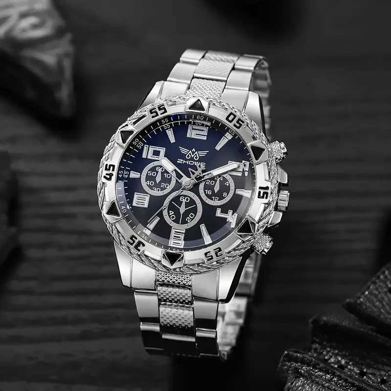 1Pcs Mens WatchLarge Dial Fashion Quartz Business WristwatchIeal Choice For GiftsX241010